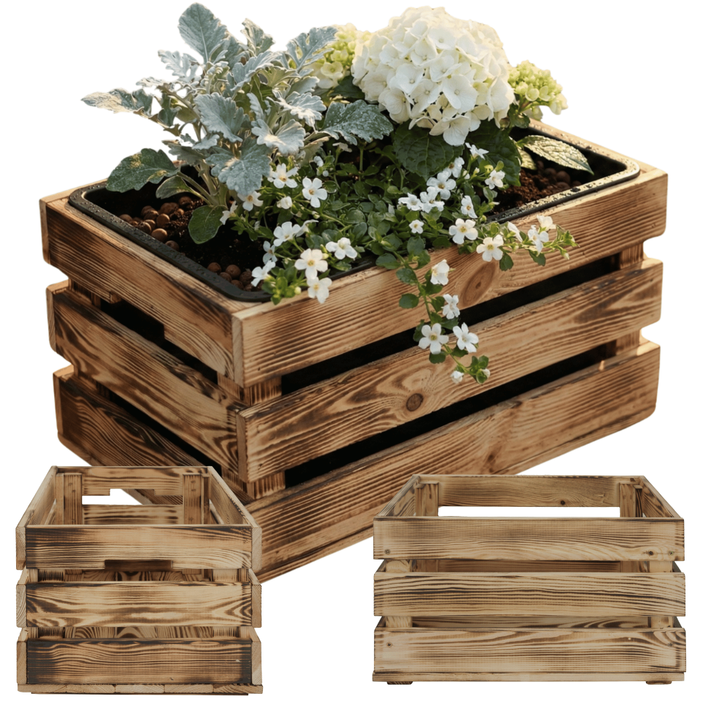 SKRZYNKA DREWNIANA POJEMNIK PUDEŁKO PREZENT ORGANIZER 40X30CM PRODUCENT