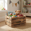 SKRZYNKA DREWNIANA POJEMNIK PUDEŁKO PREZENT ORGANIZER 40X30CM PRODUCENT