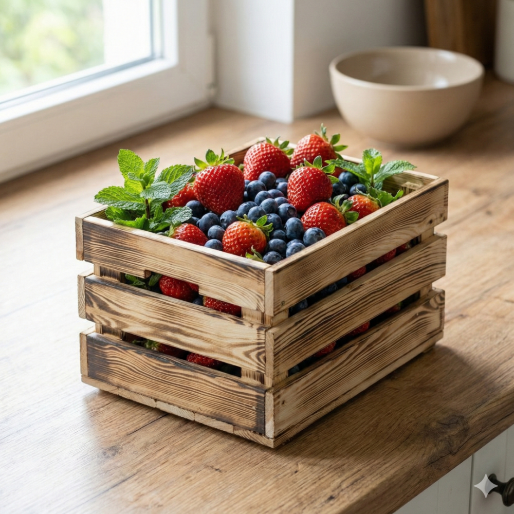 SKRZYNKA DREWNIANA POJEMNIK PUDEŁKO PREZENT ORGANIZER 40X30CM PRODUCENT