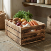 SKRZYNKA DREWNIANA POJEMNIK PUDEŁKO ORGANIZER PREZENT 60X40CM PRODUCENT