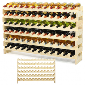 Stojak na alkohol szafka regał na wino butelki MODUŁOWY 72 but TRWAŁY