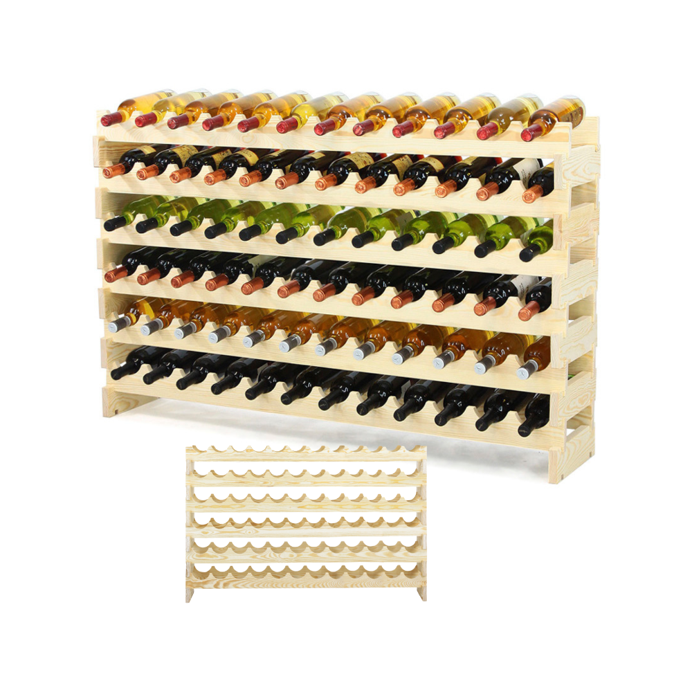 Stojak na alkohol szafka regał na wino butelki MODUŁOWY 72 but TRWAŁY