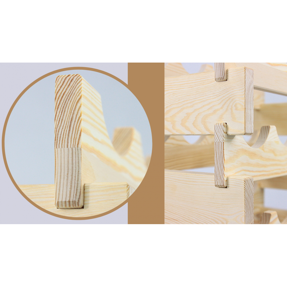 Stojak na alkohol szafka regał na wino butelki MODUŁOWY 72 but TRWAŁY