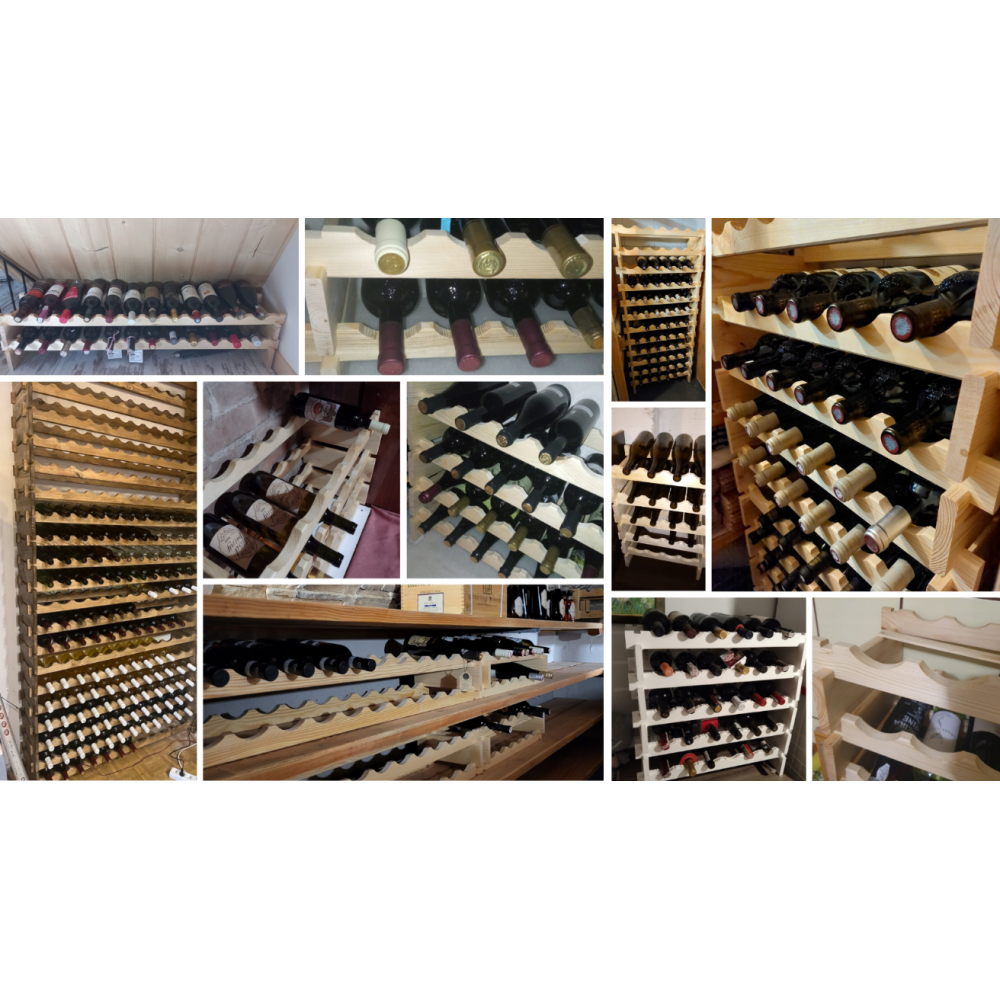 Stojak na alkohol szafka regał na wino butelki MODUŁOWY 72 but TRWAŁY