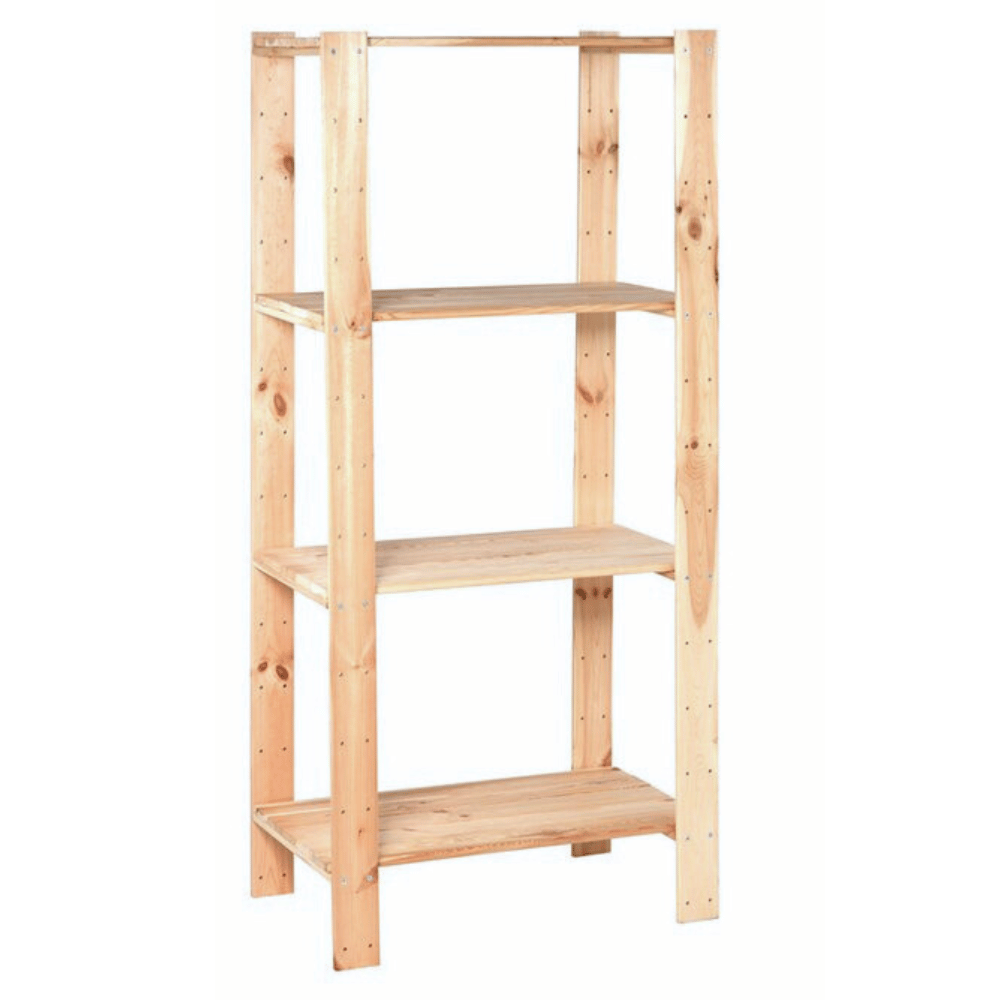 REGAŁ DREWNIANY NA KSIĄŻKI DO SPIŻARNI STOJAK 174X80X49 cm 150kg na półkę