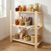 REGAŁ DREWNIANY NA KSIĄŻKI DO SPIŻARNI SOSNOWY 3 PÓŁKI 90X85X38cm PRODUCENT