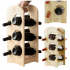 Regał na wino stojak na wino transporter drewniany stojak na 6 butelek