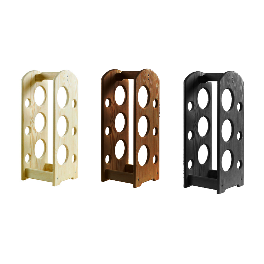 Regał na wino stojak na wino regał na alkohol drewniany regał na wino 6but