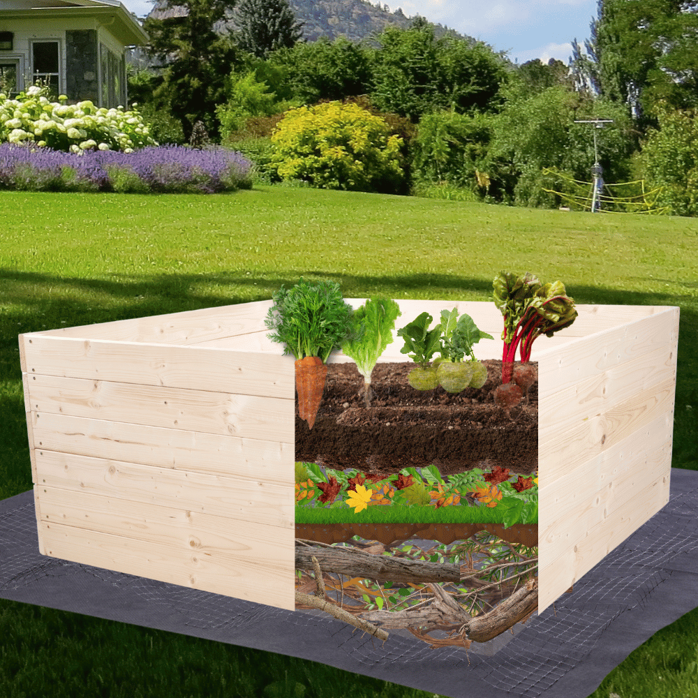 Podwyższona grządka impregnat skrzynia warzywniak zielnik donica 27x100x80