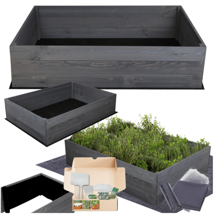 Warzywnik impregnat skrzynia warzywniak inspekt donica grządka 27x100x80