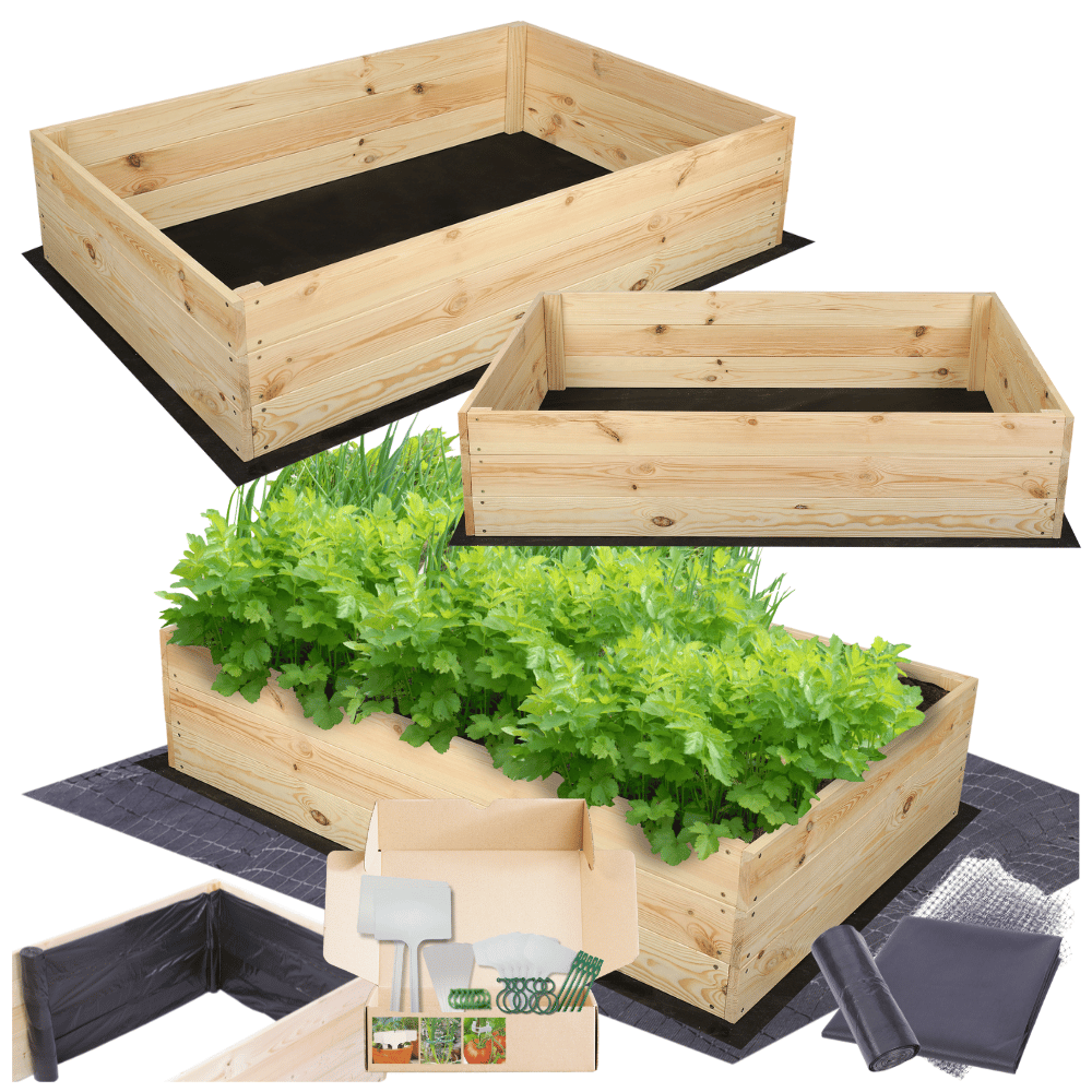 Warzywnik drewniana skrzynia warzywniak inspekt donica grządka 27x120x100