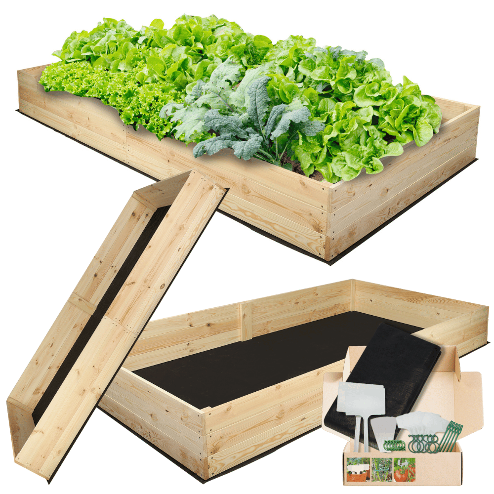 Grządka podwyższona warzywniak drewniany skrzynia inspekt donica 27x160x120