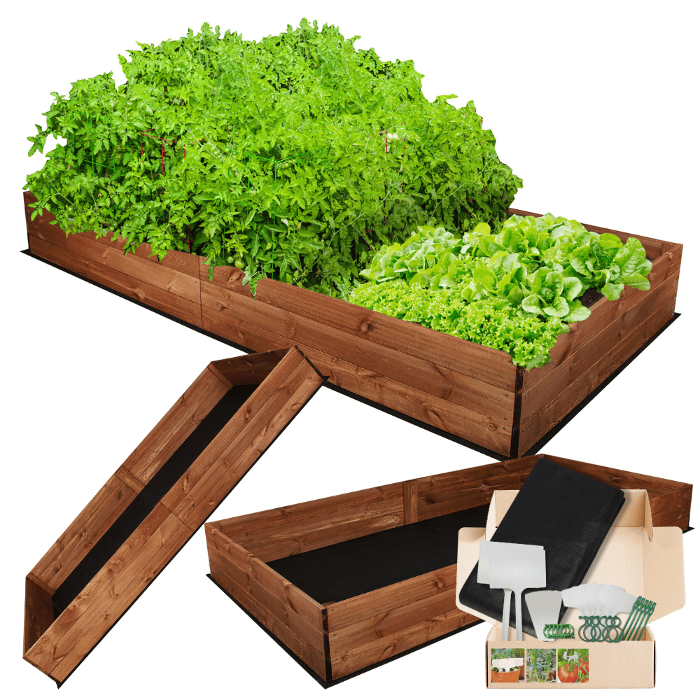 Podwyższona grządka warzywniak drewniany inspekt donice impregnat 27x200x80