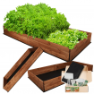 Podwyższona grządka warzywniak drewniany inspekt donice impregnat 27x200x80