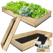 Donica drewniana warzywniak grządka podwyższona inspekt zielnik 27x200x80