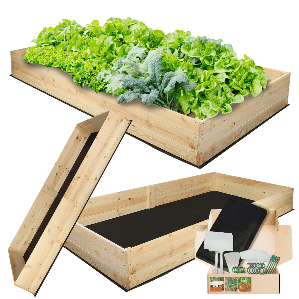 Warzywniak drewniany grządka podwyższona inspekt donica ogrodowa 27x200x100
