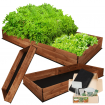 Podwyższona grządka warzywniak drewniany donica trejaż impregnat 27x200x120