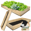 Grządka podwyższona warzywniak drewniany skrzynia inspekt donica 27x200x120