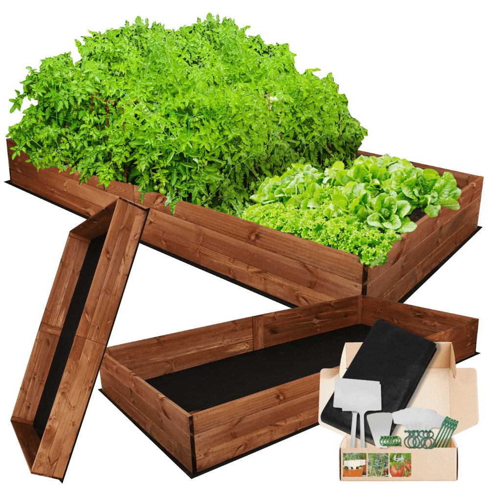 Grządka podwyższona warzywnik drewniany inspekt donica impregnat 27x240x120