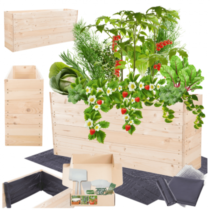 Warzywnik skrzynie inspekt donica ogrodowa grządka podwyższona 54x120x30