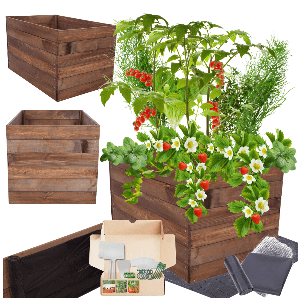 Grządka podwyższona warzywniak skrzynia inspekt donica impregnat 54x100x80