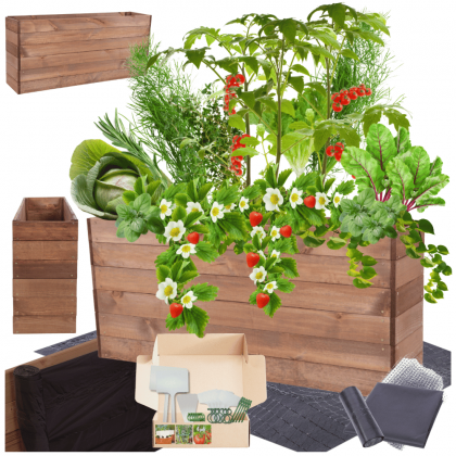 Skrzynia warzywniak inspekt donica grządka podwyższona impregnat 54x120x30