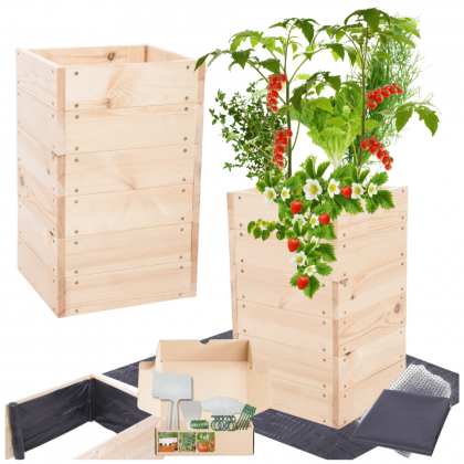 Warzywniak skrzynia inspekt donica grządka podwyższona impregnat 54x30x30