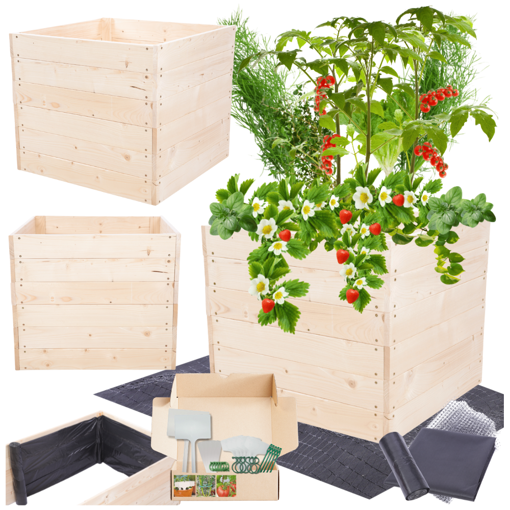 Warzywnik skrzynie inspekt donica grządka podwyższona impregnat 54x90x90