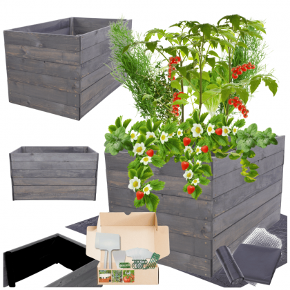 Donica warzywniak skrzynia inspekt grządka podwyższona impregnat 54x90x90