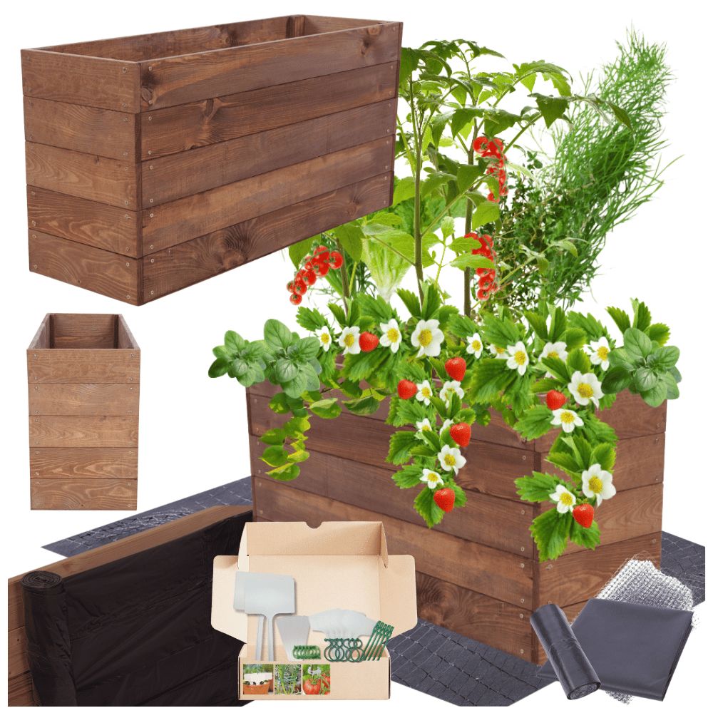 Warzywniak grządka podwyższona skrzynia inspekt donica impregnat 45x90x30