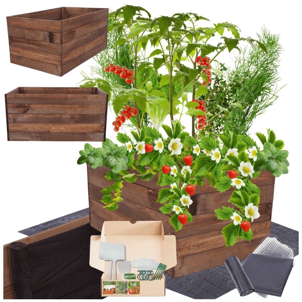 Grządka podwyższona warzywniak skrzynia inspekt donica impregnat 45x90x60