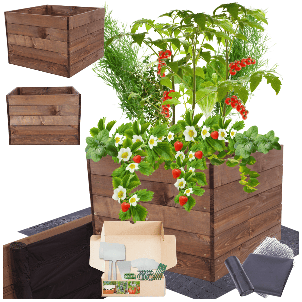 Grządka podwyższona warzywniak skrzynia inspekt donica impregnat 45x90x90