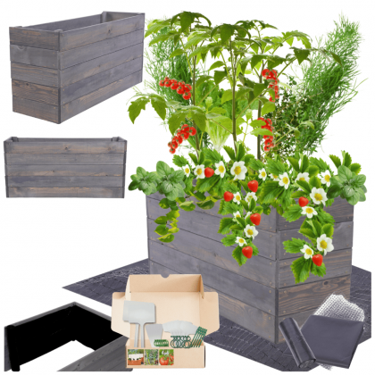 Warzywnik grządka podwyższona skrzynie inspekt donica impregnat 45x100x30