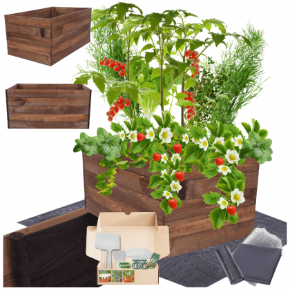 Grządka podwyższona warzywniak skrzynia inspekt donica impregnat 45x100x60