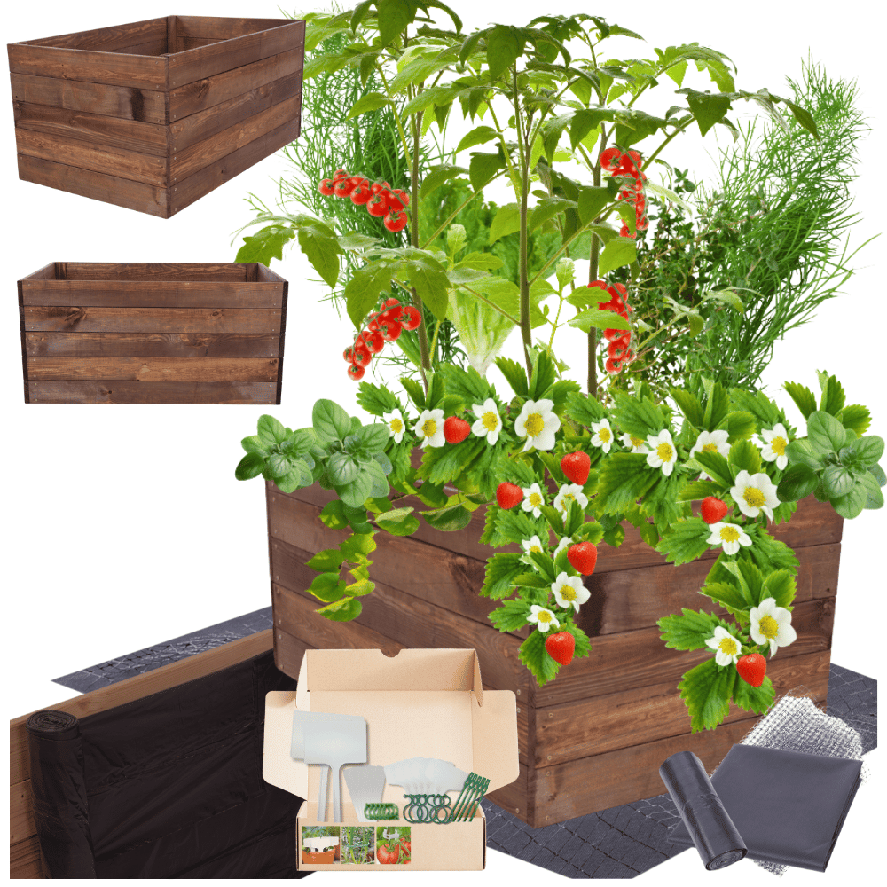 Warzywniak grządka podwyższona skrzynia inspekt donica impregnat 45x100x80