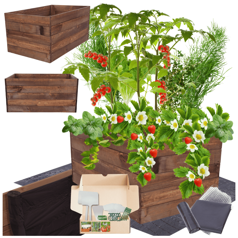 Grządka podwyższona warzywniak skrzynia inspekt donica impregnat 45x100x90