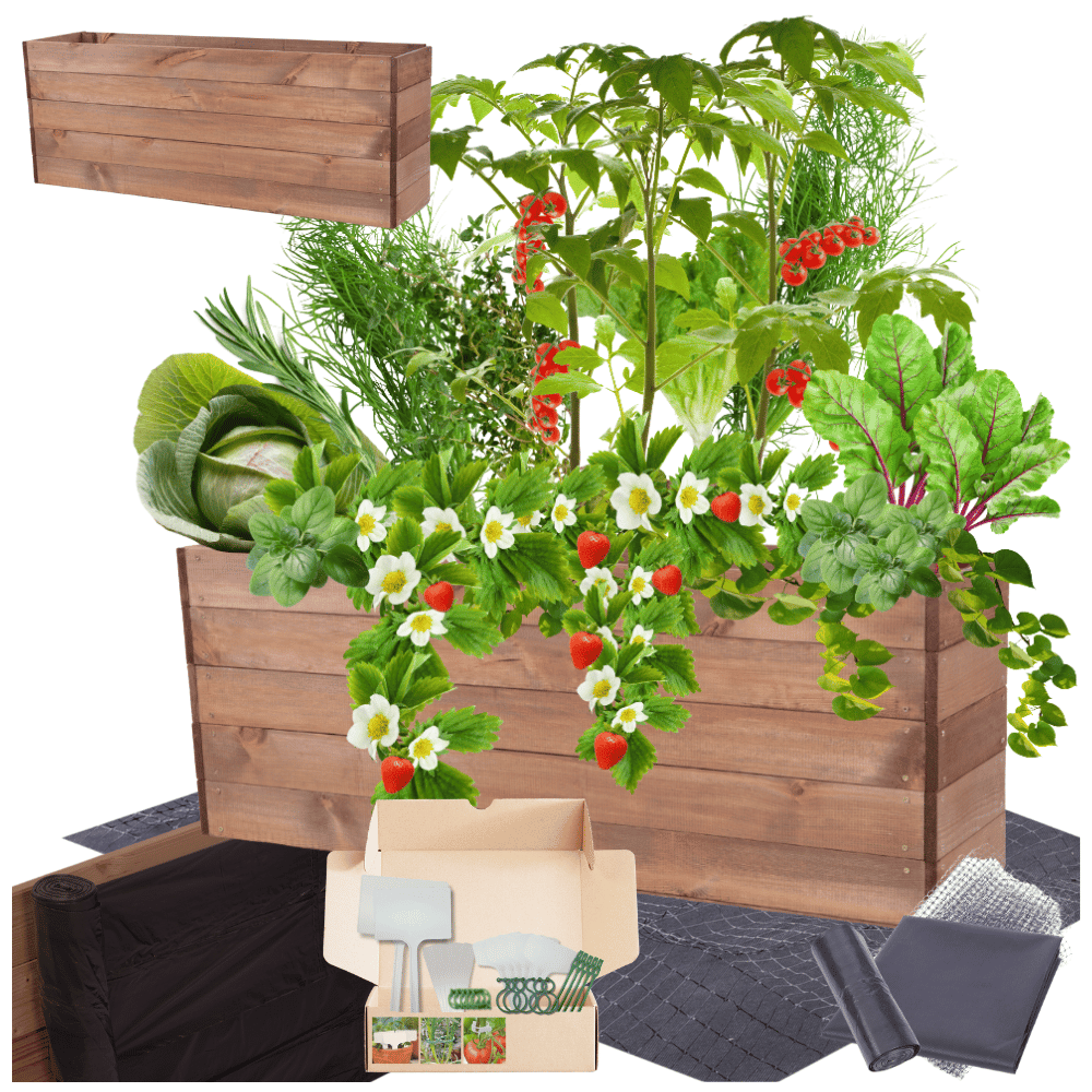 Grządka podwyższona warzywniak skrzynia inspekt donica impregnat 45x120x30