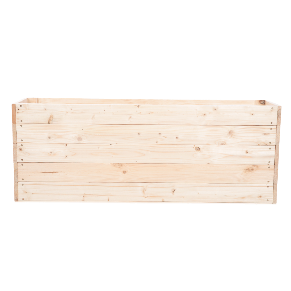 Podwyższona grządka warzywnik drewniany skrzynie inspekt donica 45x120x30