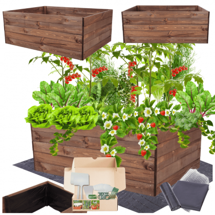 Warzywniak grządka podwyższona skrzynia inspekt donica impregnat 45x120x90