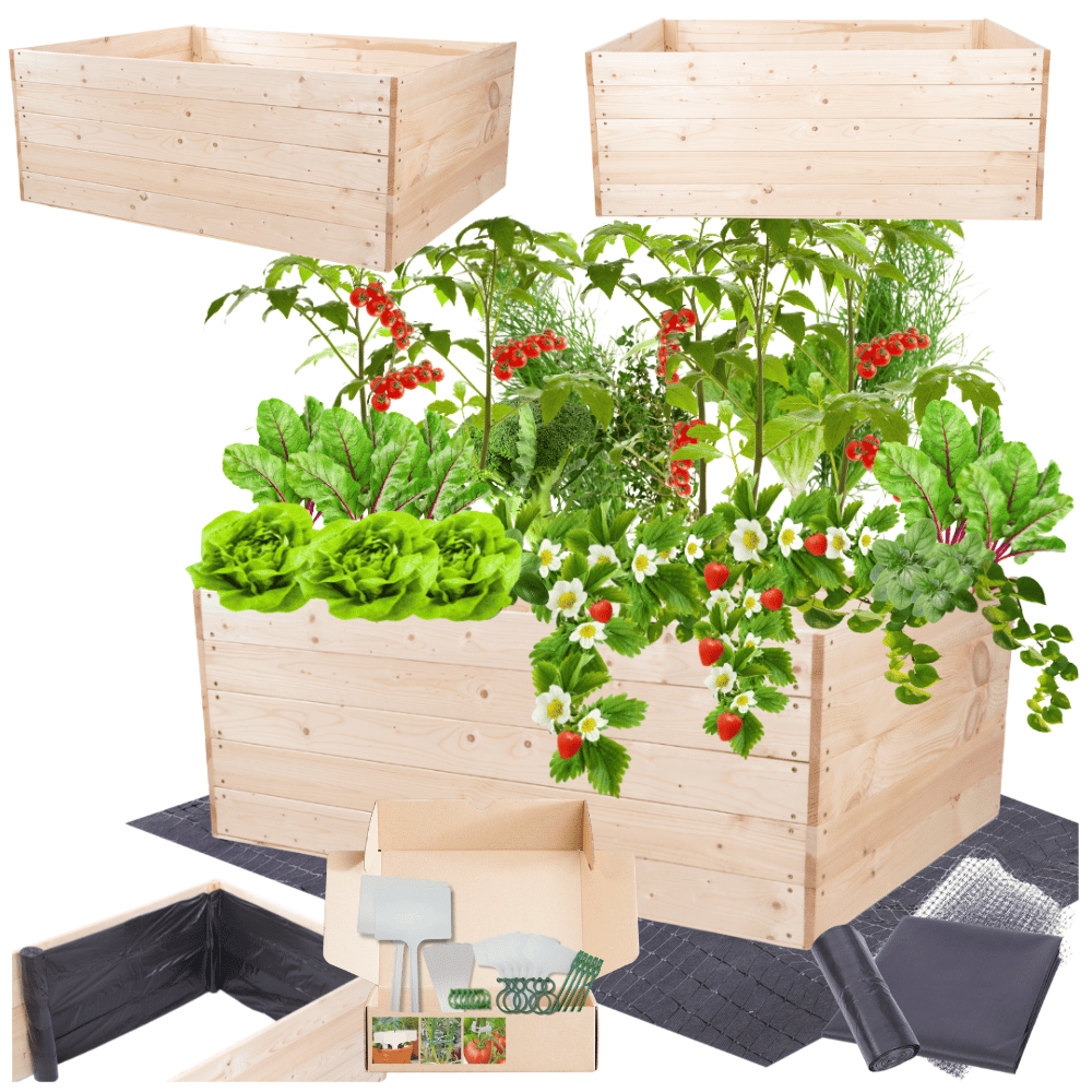 Warzywniak drewniany grządka podwyższona skrzynia trejaż donica 45x120x90