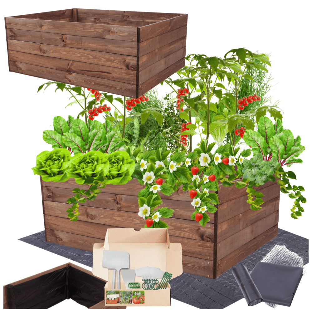 Grządka podwyższona warzywniak skrzynia inspekt donica impregnat 45x120x100