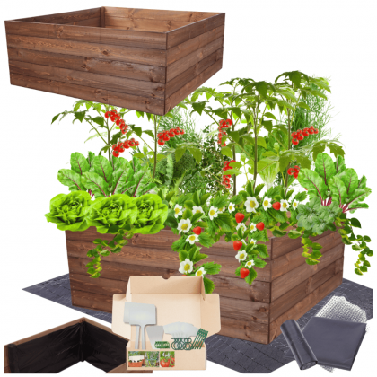 Warzywniak grządka podwyższona skrzynia inspekt donica impregnat 45x120x120