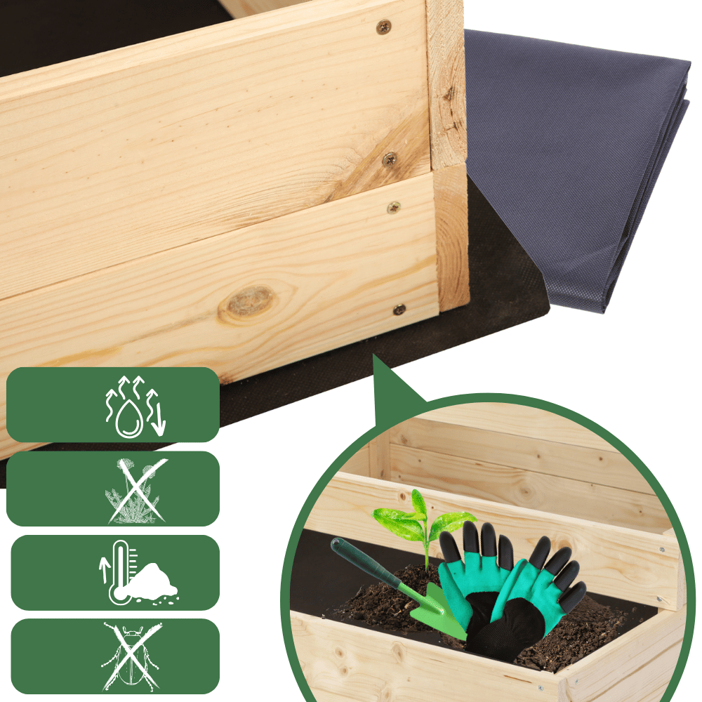 Warzywnik grządka podwyższona skrzynie inspekt donica impregnat 45x120x120