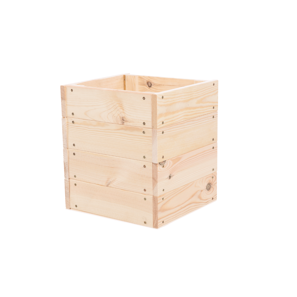 Donica drewniana warzywnik grządka podwyższona skrzynia inspekt 36x30x30