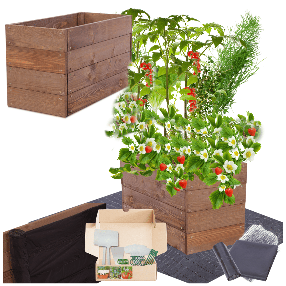 Grządka podwyższona warzywniak skrzynia inspekt donica impregnat 36x60x30