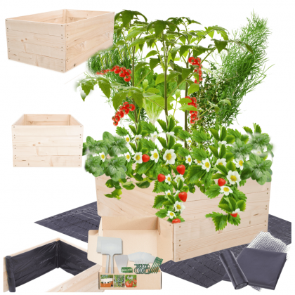 Podwyższona grządka warzywniak skrzynia inspekt donica impregnat 36x100x80