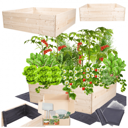 Grządka podwyższona donica warzywnik inspekt skrzynia impregnat 36x120x120