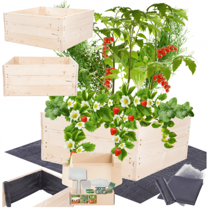 Warzywniak skrzynia impregnat inspekt donica grządka podwyższona 27x60x60