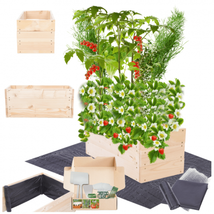 Warzywnik impregnat inspekt skrzynia donica grządka podwyższona 27x90x30