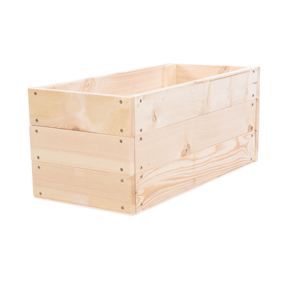 Grządka podwyższona drewniana skrzynia warzywniak inspekt donica 27x100x30